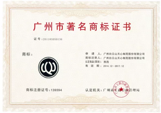 广州市著名商标